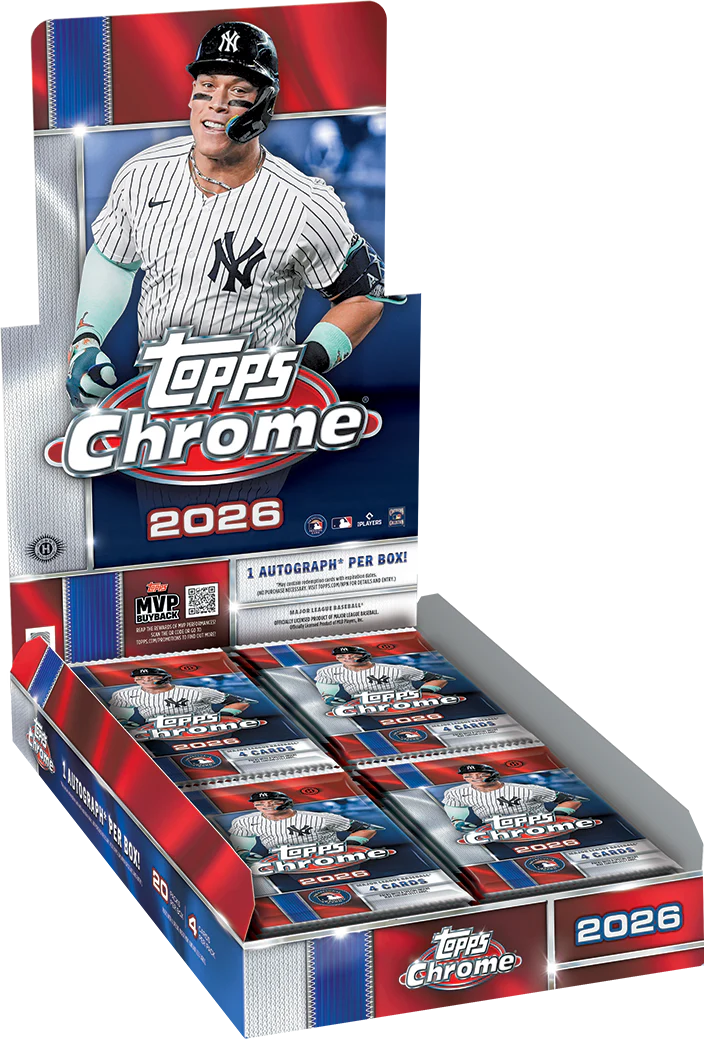 2026 Topps Chrome MLB Baseball Factory Sealed Hobby Box